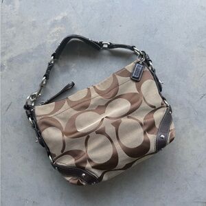 Y2K Coach monogram shoulder bag